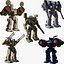 Collezione di robot Mech 5 in 1