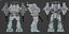 Collezione di robot Mech 5 in 1