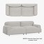 3D model MHYFC Oversize Deep Seat Sofa Loveseat Couch