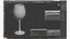 Copo de vinho tinto cheio