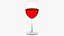 Copo de vinho tinto cheio