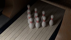 Bowling Pin  Ball 3D model