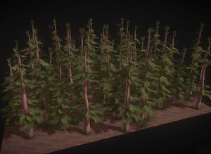3D hand painted tree games
