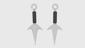 ninja kunai dagger 3d model