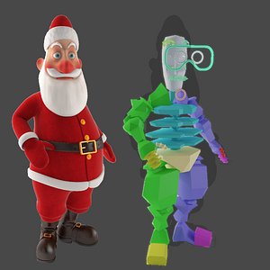 RIGGED Santa Claus Character