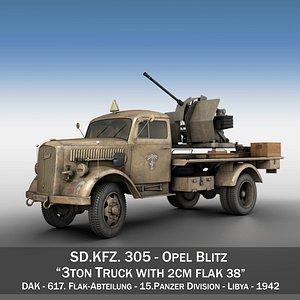 Opel Blitz with 2cm Flak 38 - DAK