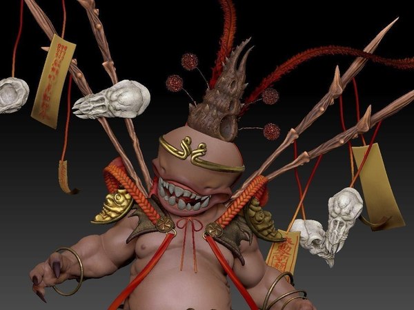 3D wukong demon model