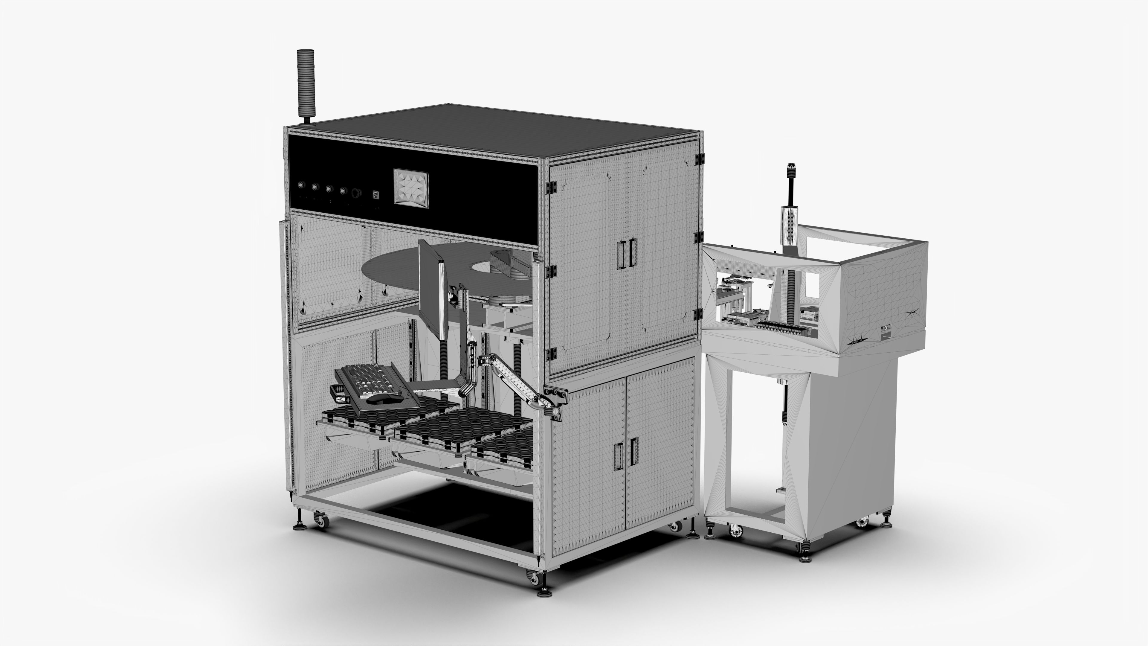 modelo 3d Automatic Magnetic Ring Press Balance Test Machine ...