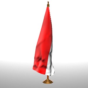 INDONEZIA  table flag t 3D