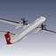 3d q400 bombardier airliner model