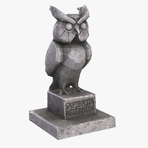 Stone Owl Sculpture