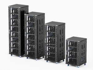 3D Server Rack Cabinet Data Center 3D Asset Pack