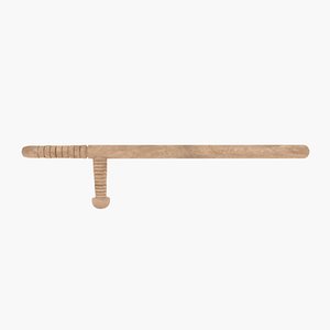 police wood wooden model