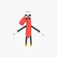 Number One 1 Cartoon Animated