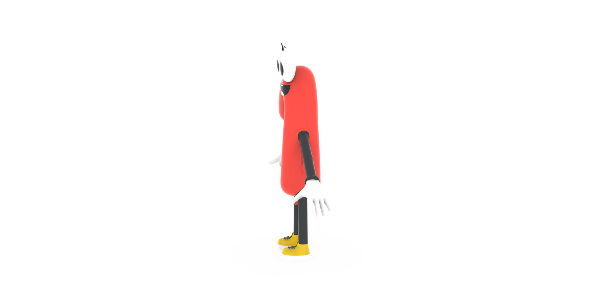 3D Model Number One 1 Cartoon Animated - TurboSquid 2122698