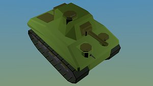 ww2 sherman tank 3D model
