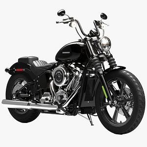 Harley Davidson Street Bob 2026 3D Model Collection 3D model