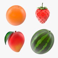 Cartoon Fruits Collection 2