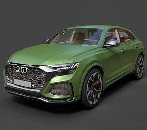 Audi RS Q8 Twin-Turbo V8 Flagship - Hyper-Detailed Cinematic 3D Asset