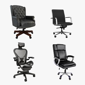 Office Chairs 4 in 1 3D