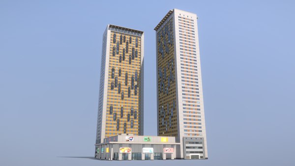 architectural building skyscraper 3D model
