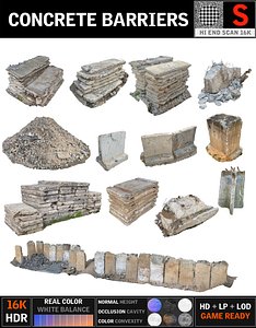 Concrete Barricade Pack 13