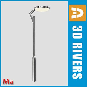 3d model street solar light