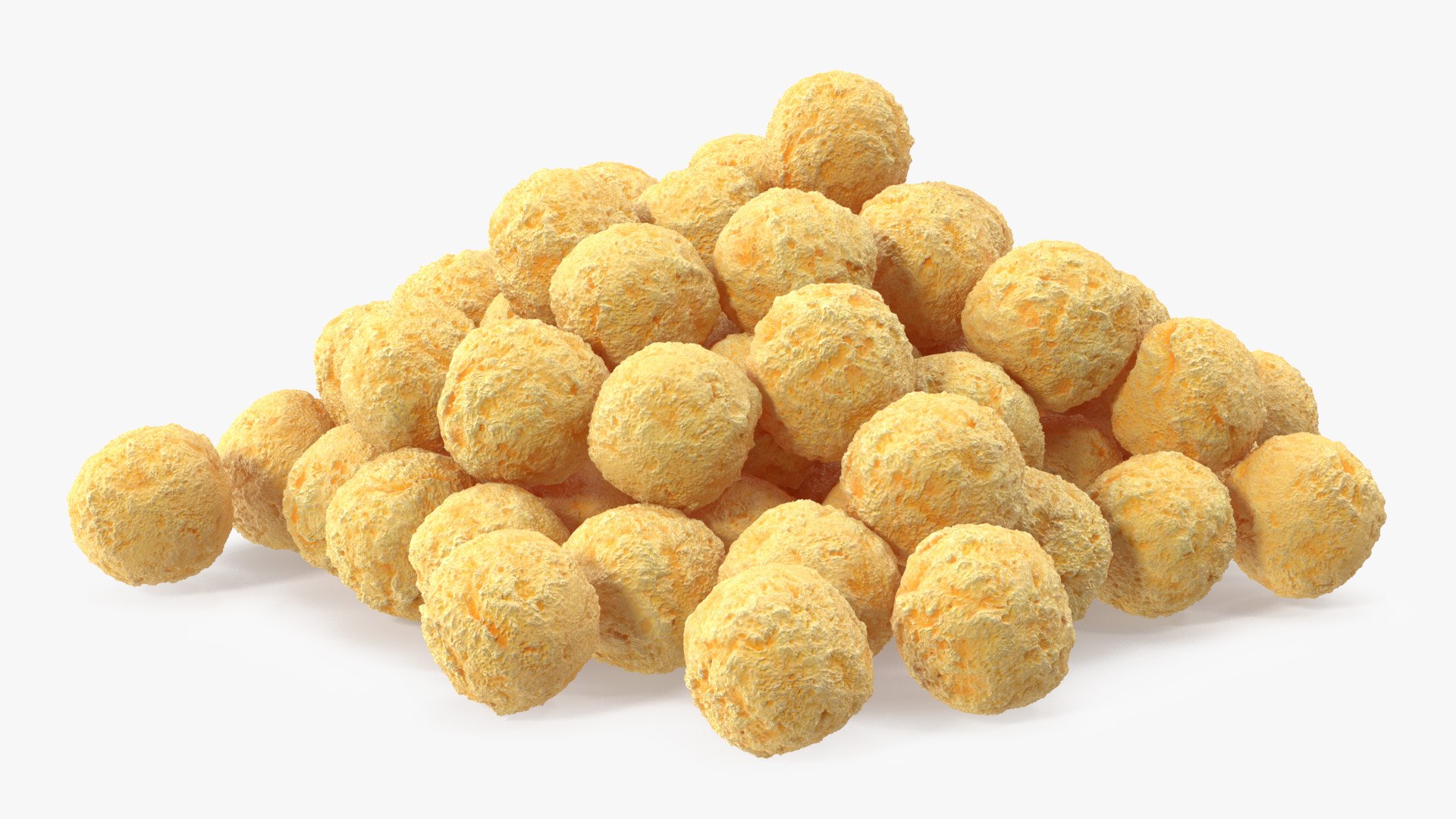 Pile of Cereal Balls 3D model preview