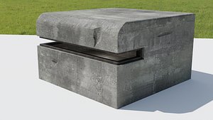 3D WW2 Bunker model