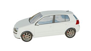 3D volkswagen golf model