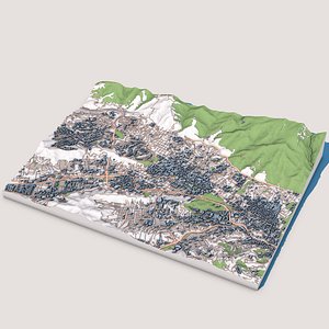 3D Caracas City Venezuela