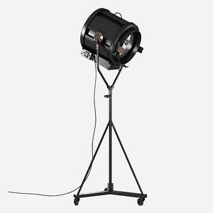 Iconic 40's Vintage Theater Stage Light Spotlight - Art Deco Industrial Lamp - Mole Richardson