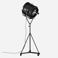 Iconic 40's Vintage Theater Stage Light Spotlight - Art Deco Industrial Lamp - Mole Richardson
