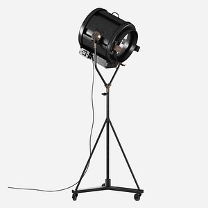 Iconic 40's Vintage Theater Stage Light Spotlight - Art Deco Industrial Lamp - Mole Richardson