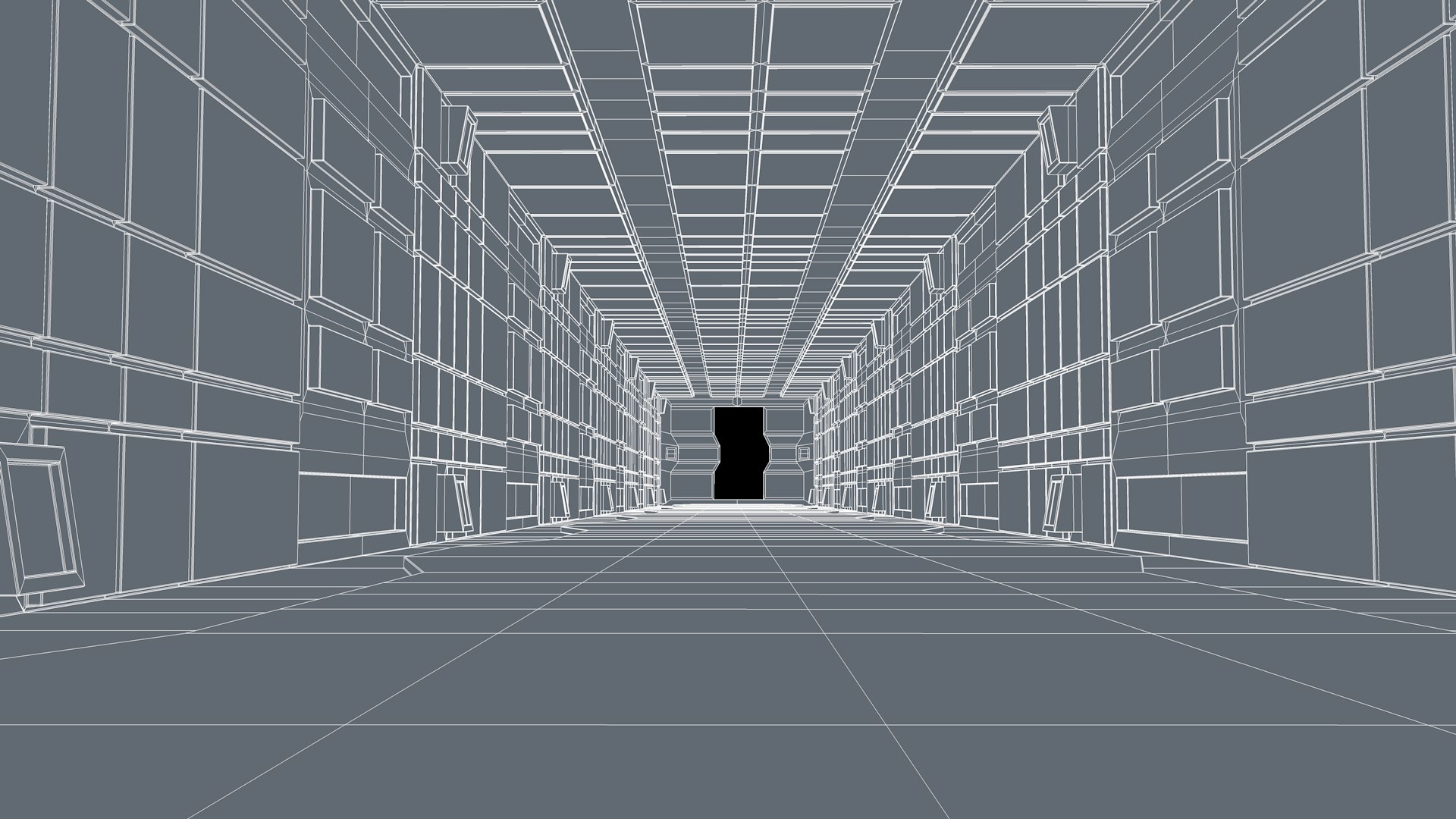 3D Sci Fi Corridor - TurboSquid 2201405