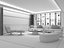 3D modern living room