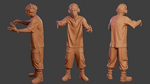 3D Male Music DJ MMDJM 007 model