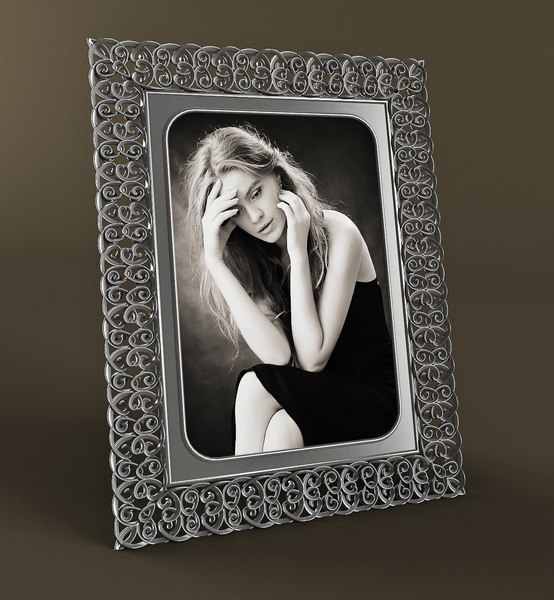 3d model photo frame art