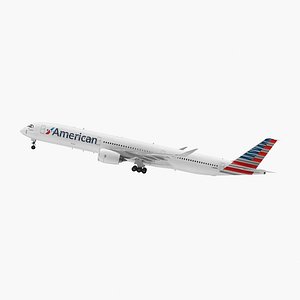 Airbus A350-1000 American Airlines 3D Model