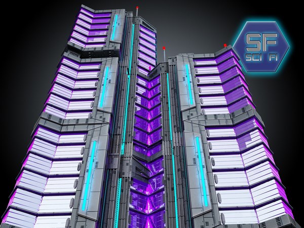 【新品】Futuria / Sci-Fi Age / SF サイバーパンク SFサイバーパンクビルHD3Dモデル - TurboSquid 978883