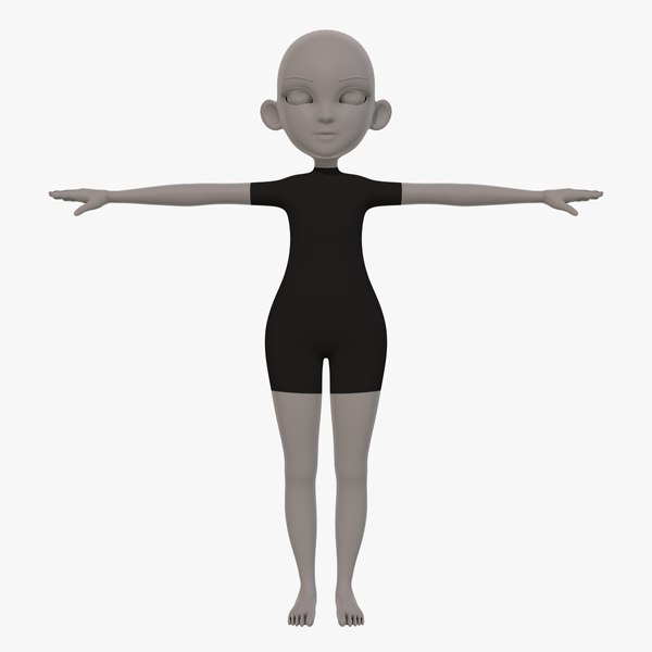 base mesh girl characterv13 3D