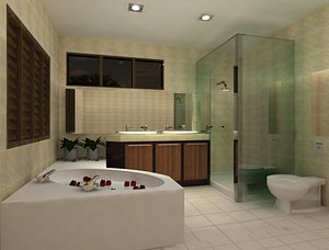 3ds max bathroom