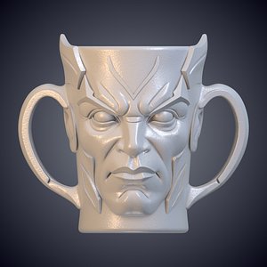 Detailed Devil Mug 3D Print Model PM-03