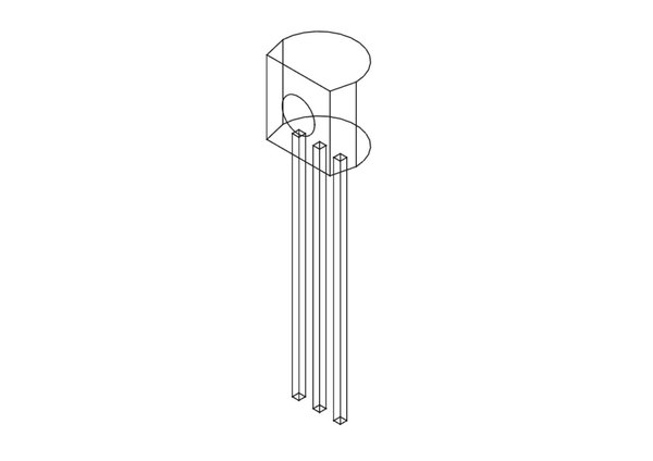 3D TO92 transistor case - TurboSquid 1999103