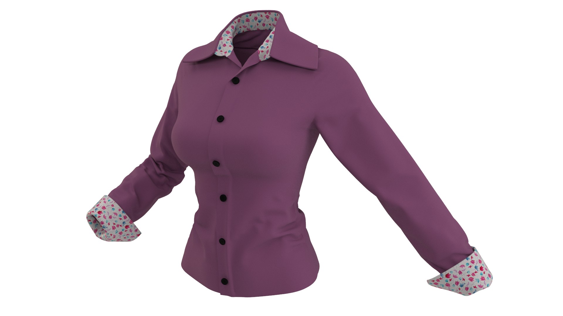 Formal women shirt 3D - TurboSquid 1931713