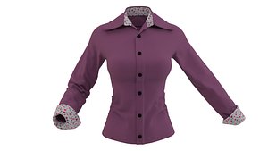 3D formal woman shirt