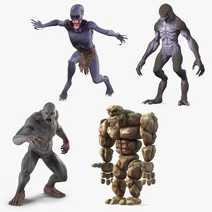 Mutant monster Low-poly 3D model - TurboSquid 2105295