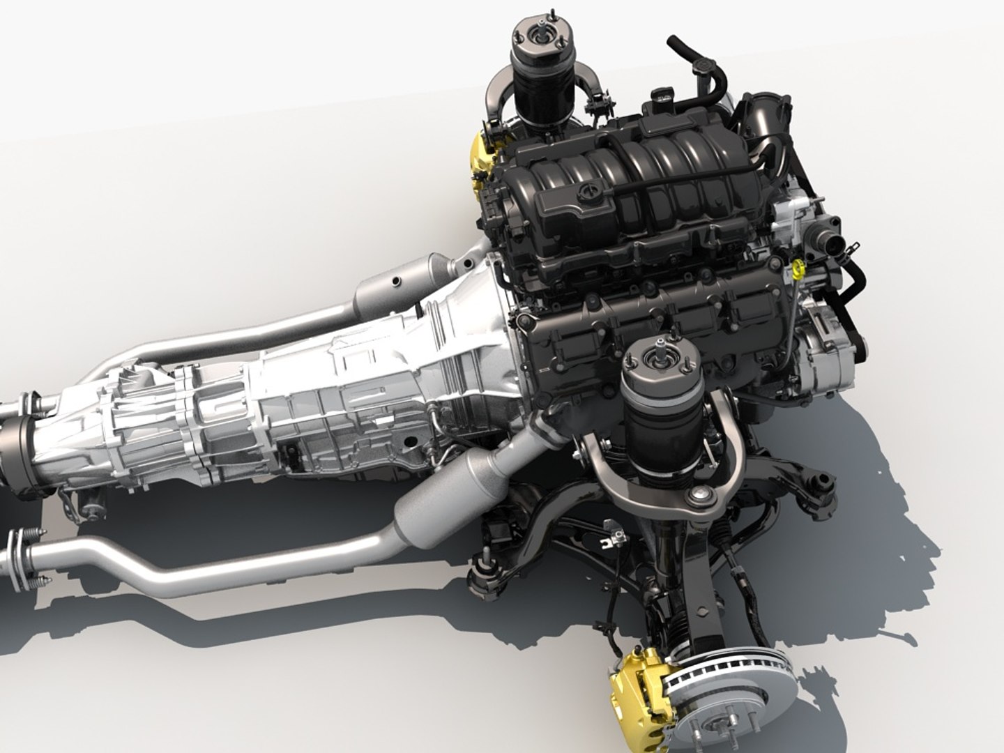 Chassis Engine 3d Model