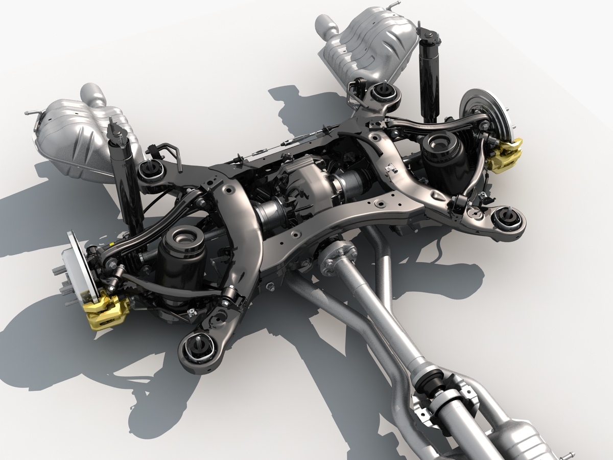 chassis engine 3d model