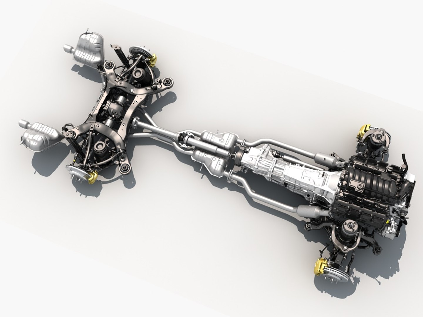 Chassis Engine 3d Model